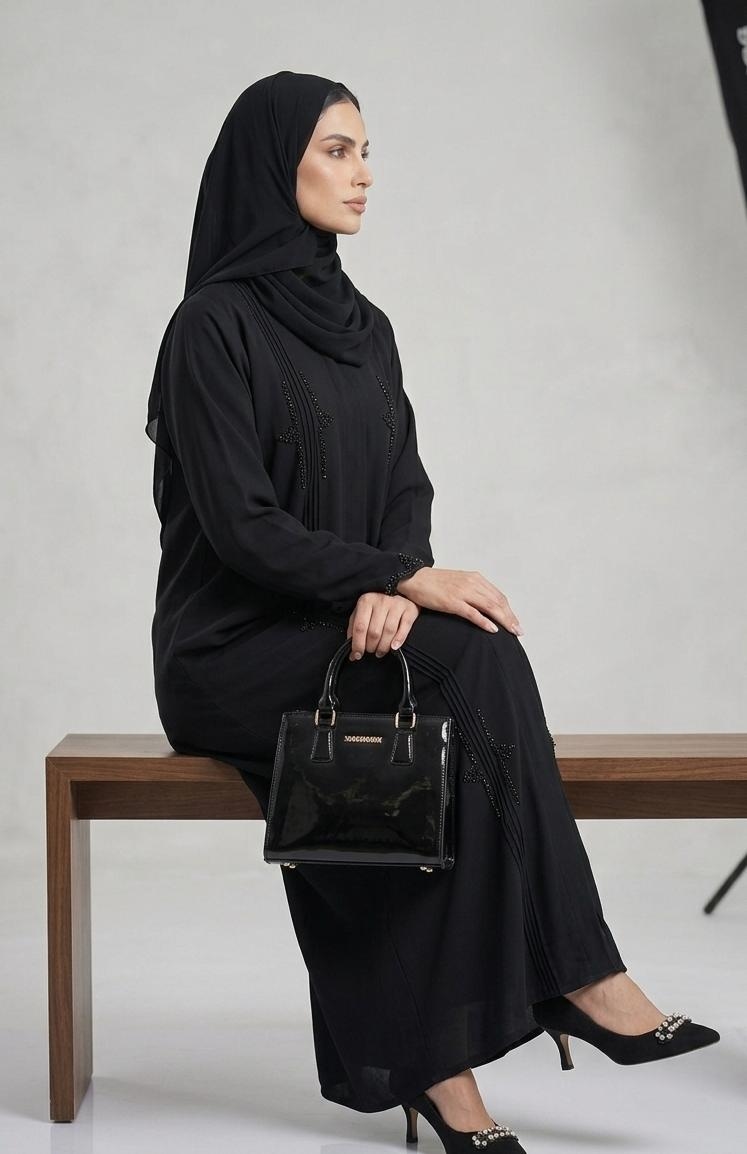 AL Ifrah Beaded Detail Abaya