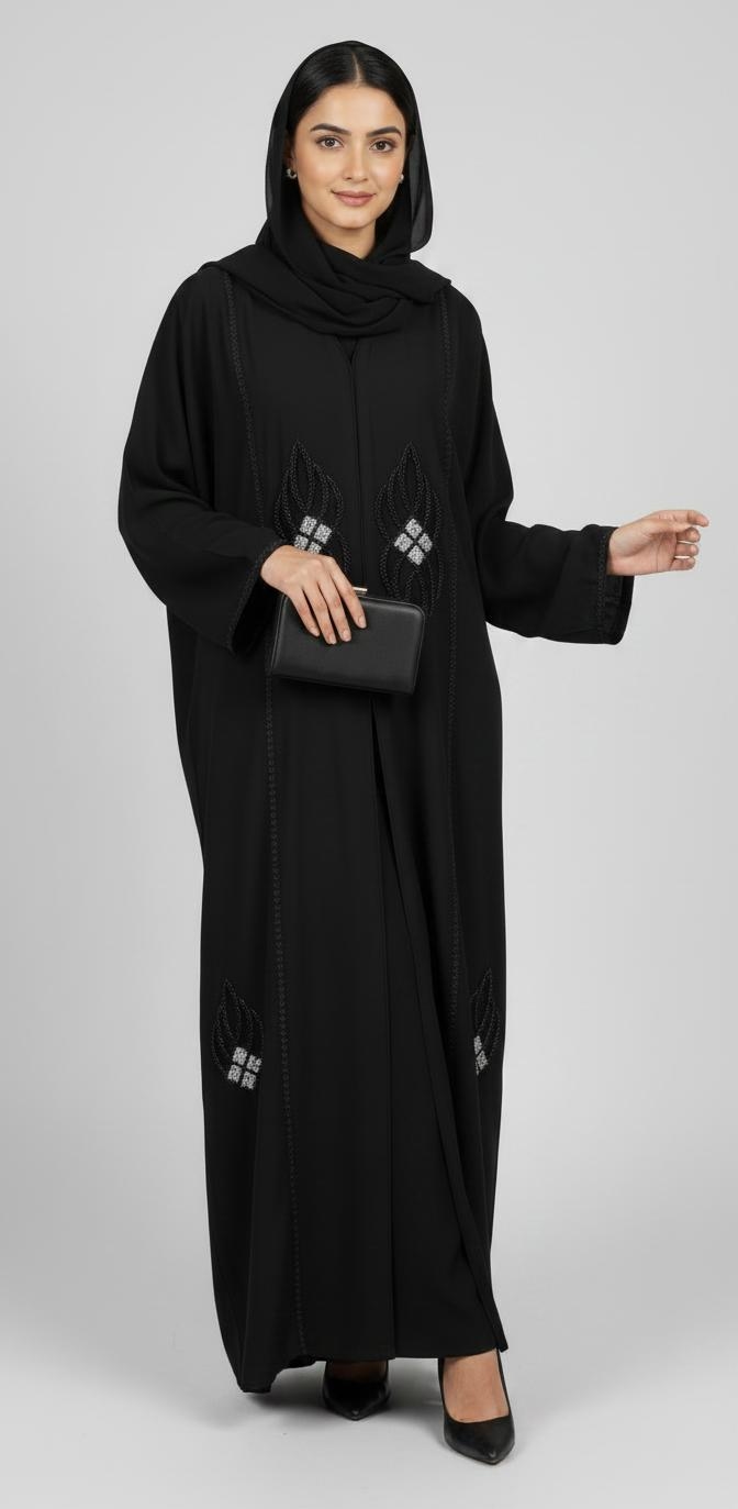The Silver Grace Abaya