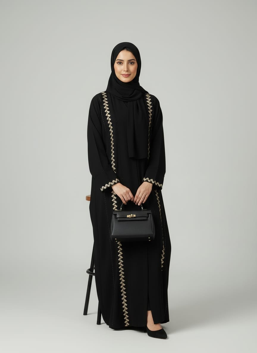 Zari Line Abaya
