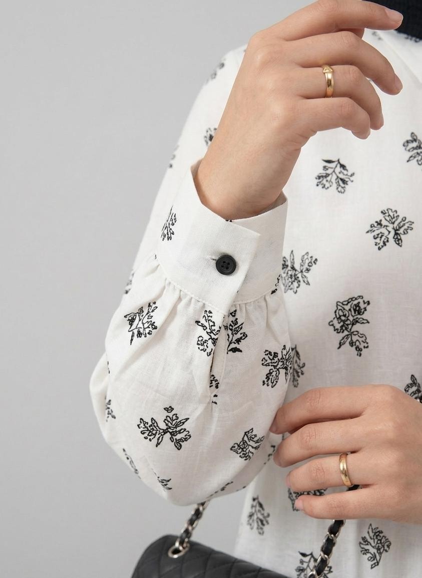 Elegant Floral Print Tunic Set