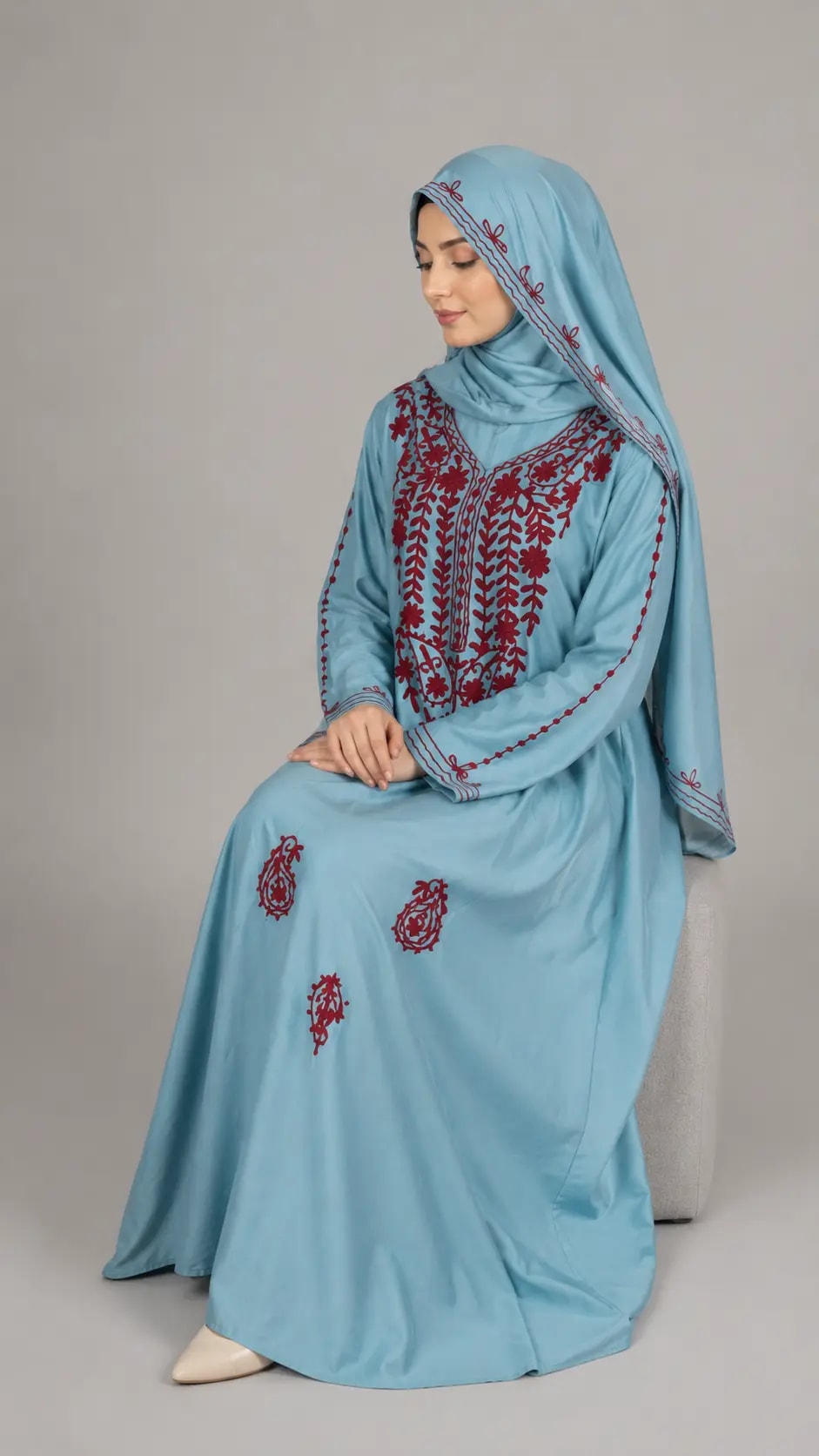 The "Azure Bloom" Jalabiya