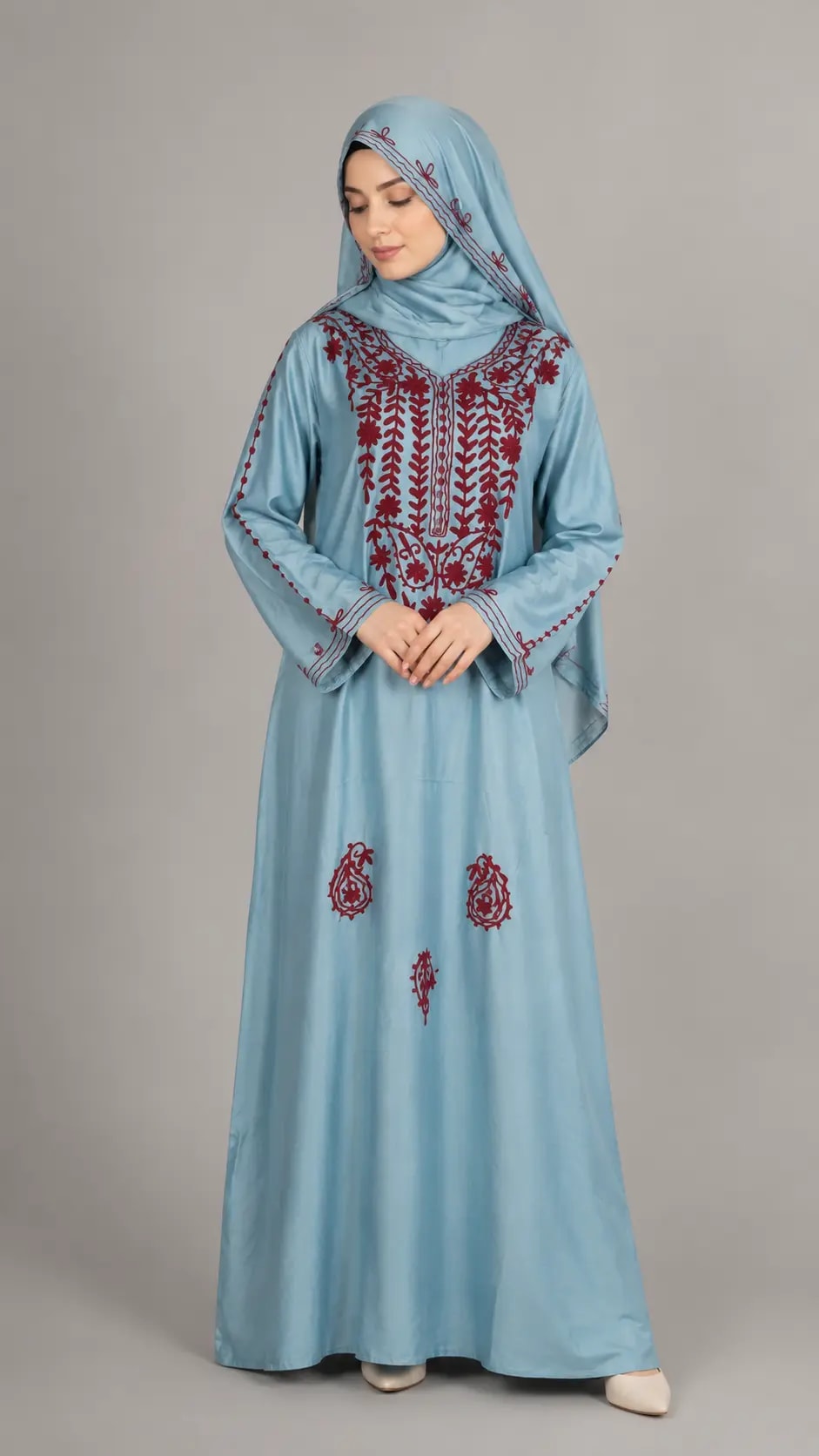 The "Azure Bloom" Jalabiya