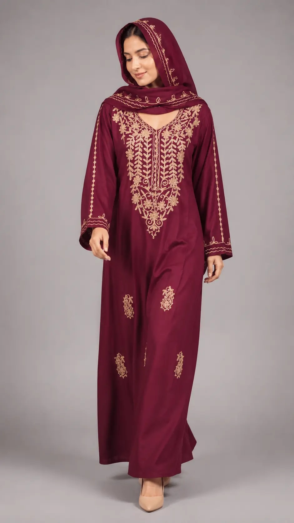 The "Ruby" Modest Maxi Dress