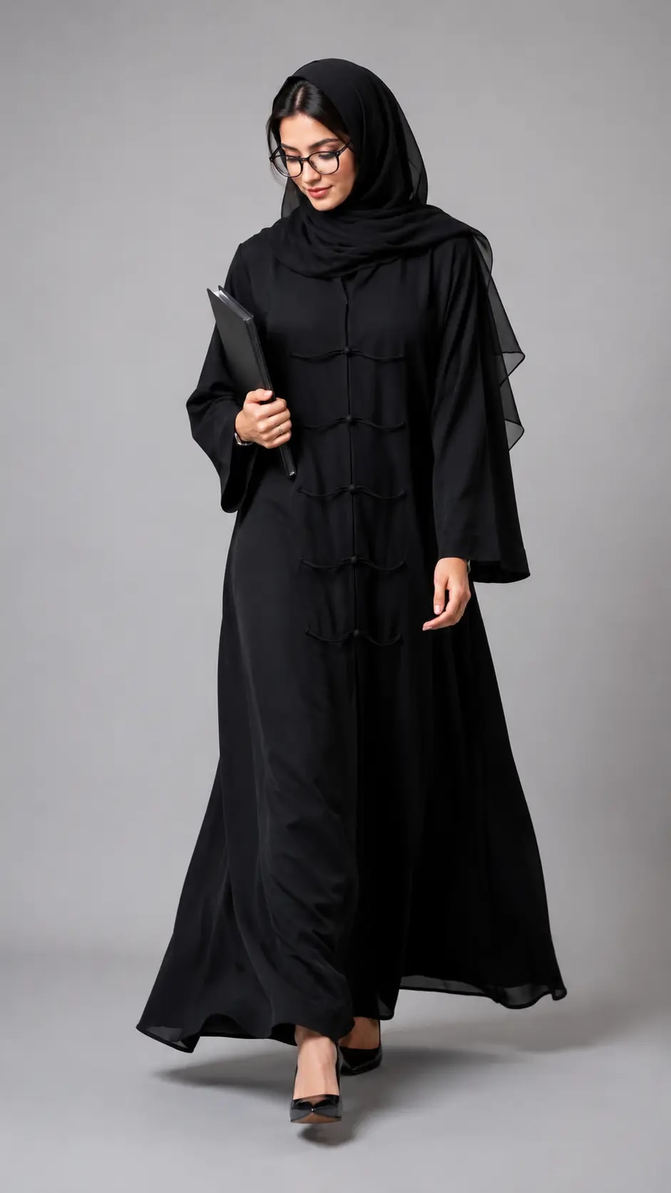 The Black Noor Classic Abaya