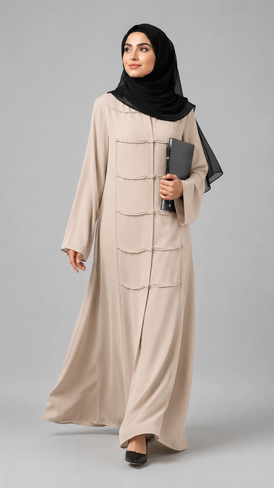 The Beige Noor Classic Abaya