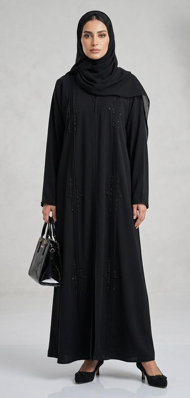 AL Ifrah Beaded Detail Abaya