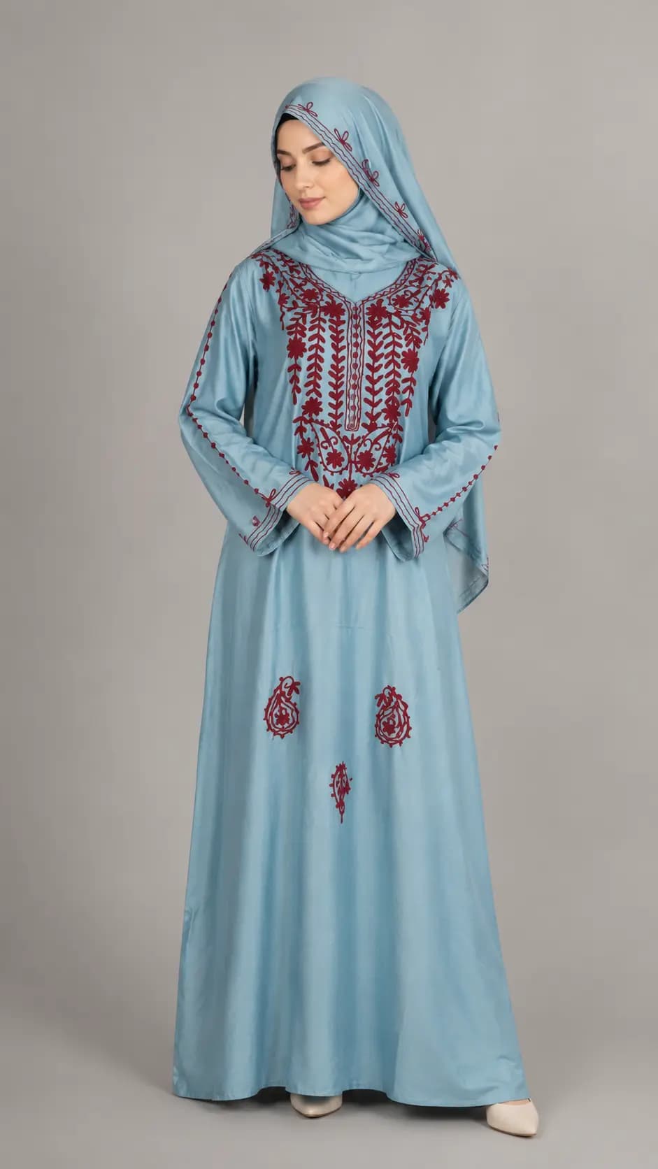 The "Azure Bloom" Jalabiya