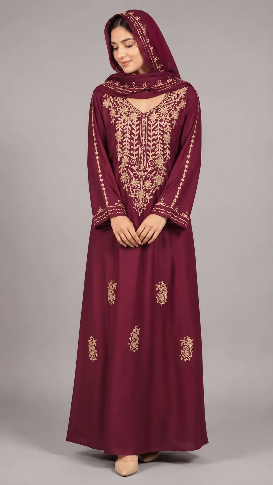 The "Ruby" Modest Maxi Dress