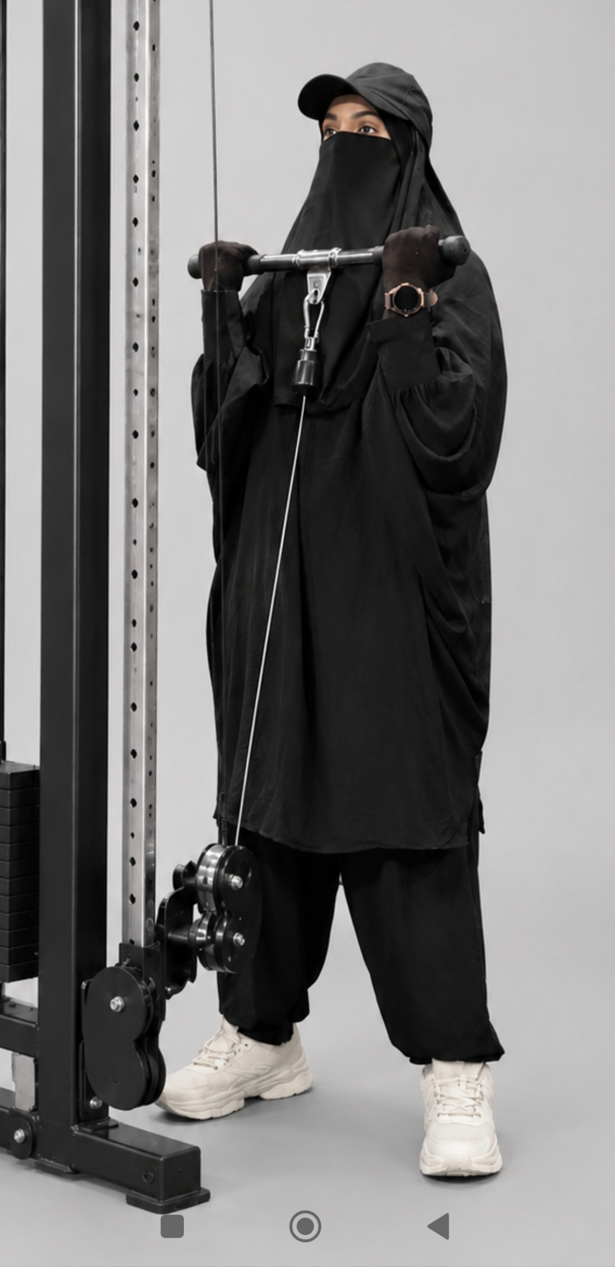 Modest 2 Pc Activewear Set – Black